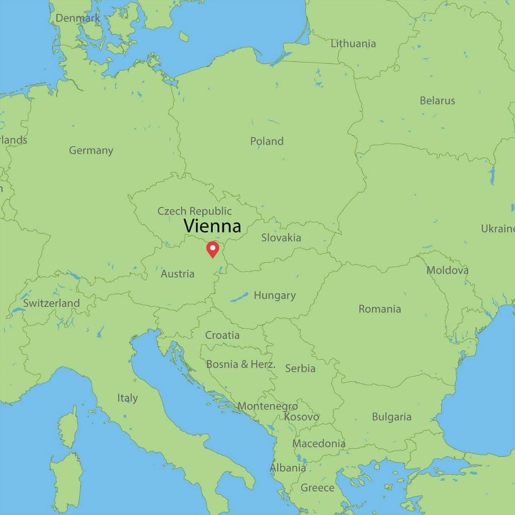 austrija šalies pasaulio žemėlapyje