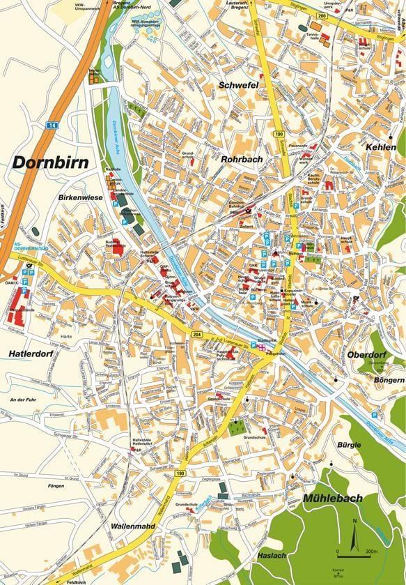 žemėlapis dornbirn austrija