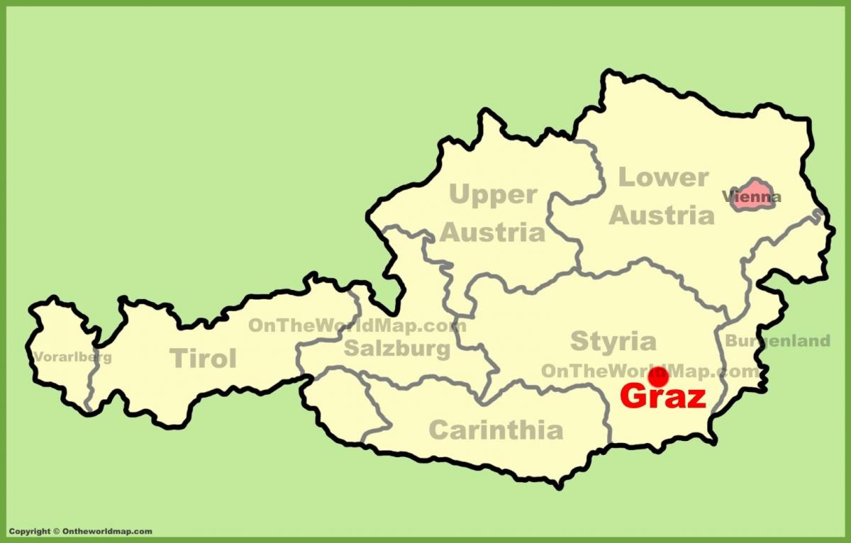 žemėlapis graz austrija