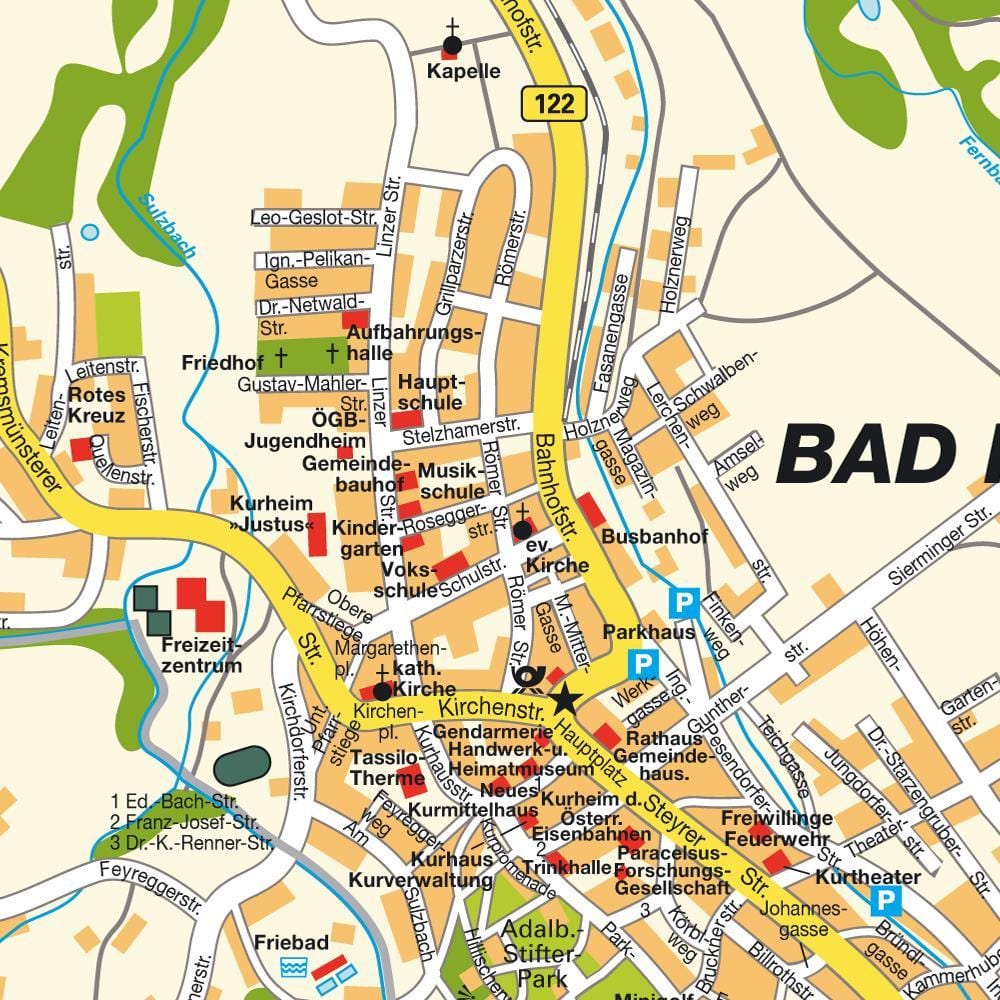 žemėlapis salė austrija