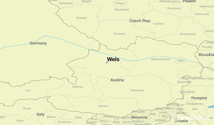 žemėlapis wels, austrija