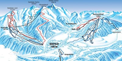 Žemėlapis seefeld austrija
