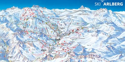 Žemėlapis arlberg austrija