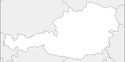 Žemėlapis austrija žemėlapio kontūras