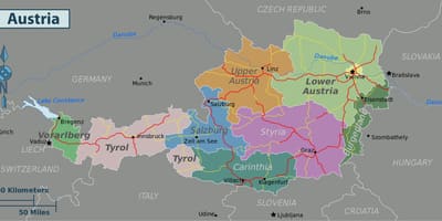 Austrijos pramogų žemėlapis
