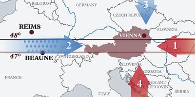 Žemėlapis austrijos klimatas
