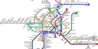 Austrija metro žemėlapis