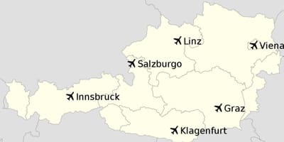 Oro uostų austrijoje žemėlapyje