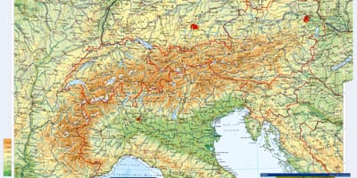 Žemėlapis austrija topografinis