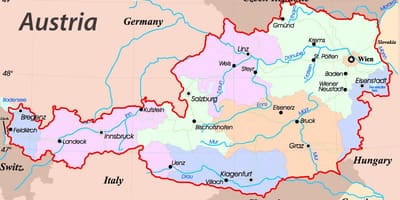 Žemėlapis eisenstadt austrija