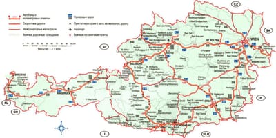 Žemėlapis austrija, krems