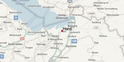 Žemėlapis sunku austrija