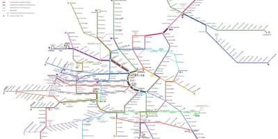Vienos (austrija metro žemėlapis