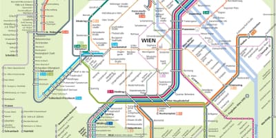 Traukinių stotys vienoje (austrija žemėlapyje