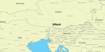 Žemėlapis villach, austrija