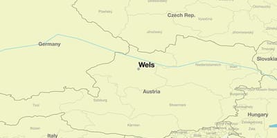 Žemėlapis wels, austrija