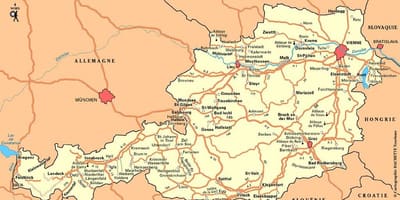 Žemėlapis wien austrija